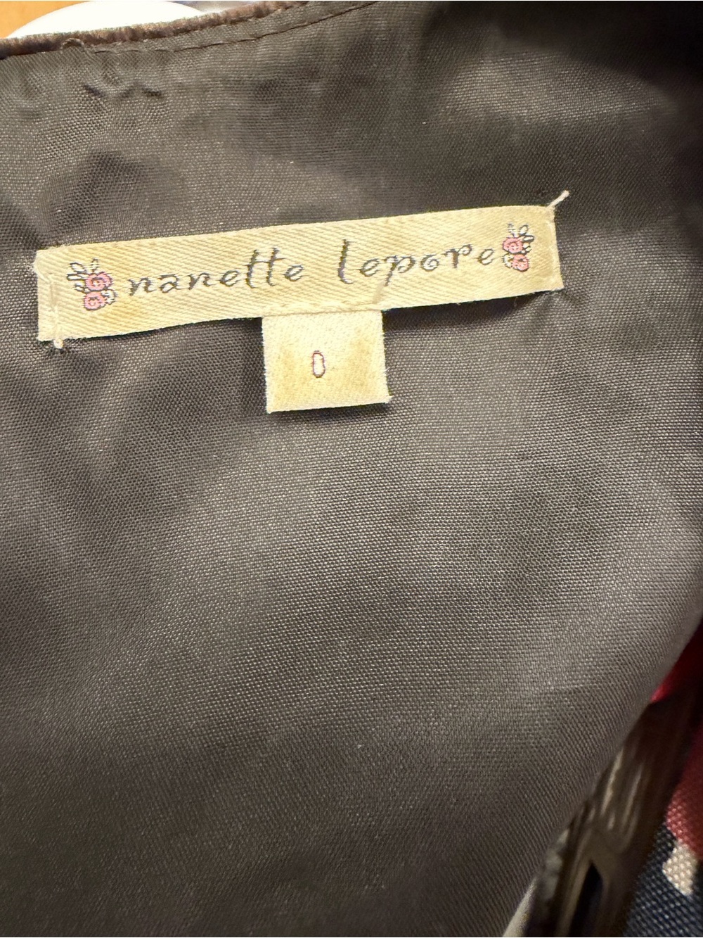 Nanette Lepore Brown Velvet Top with Copper Sequin V-Neck - Picture 12 of 12